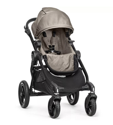 Baby Jogger City Select Single Stroller- Sand - Luxury Single Stroller that converts to double with second seat kit.