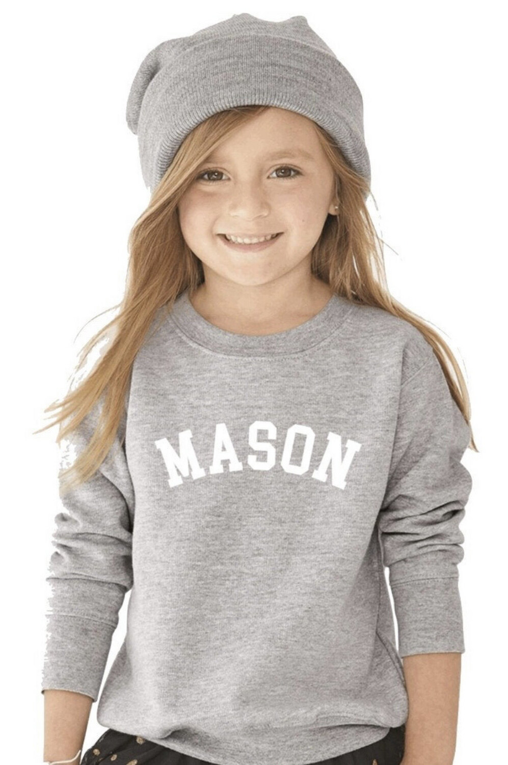 Littles by Linzi Shadow Font Monogram Sweatshirt