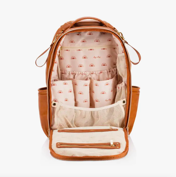 Itzy Ritzy - *NEW* Cognac Boss Plus™ Backpack Diaper Bag