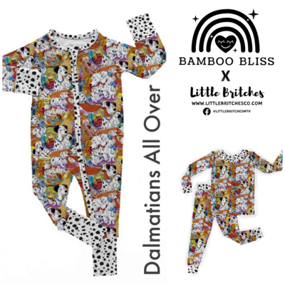 Bamboo Bliss X Little Britches Dalmatians All Over Bamboo Collection
