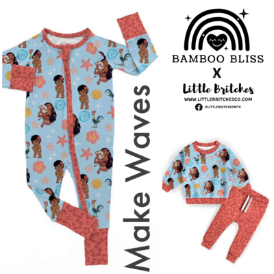 Bamboo Bliss X Little Britches Make Waves Bamboo Collection