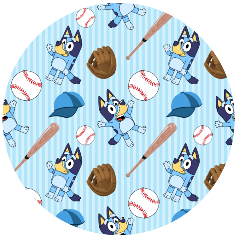 Secret Stock Reserve Bamboo Collection - Blue Bluey Baseball - Ready To Ship