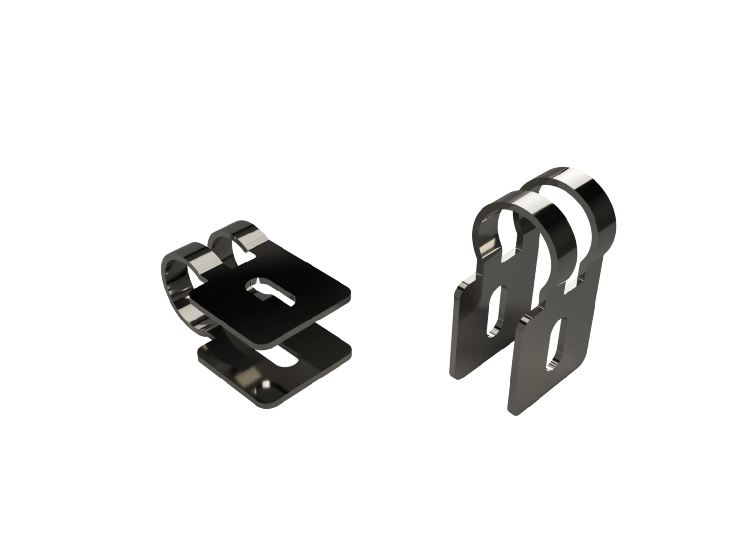 1 Pair of U-clips (Bracket NOT included)