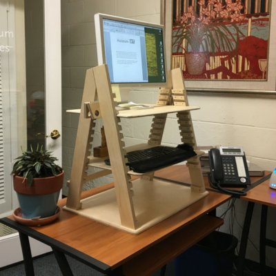 Stationary Caterpillar Desk - Two Heights Available
