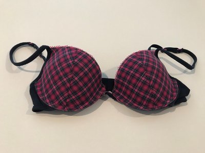 My Red Checkered Bra