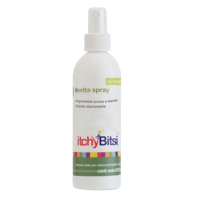Itchy Bitsi - Mentta Spray para prevenir los piojos 237 ml
