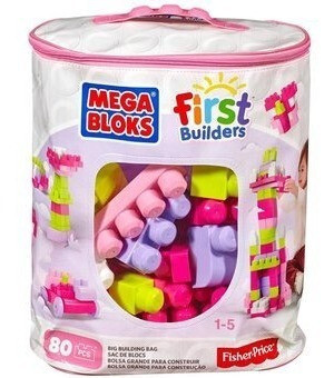 Mega Blocks - Bolsa Rosa para Construir