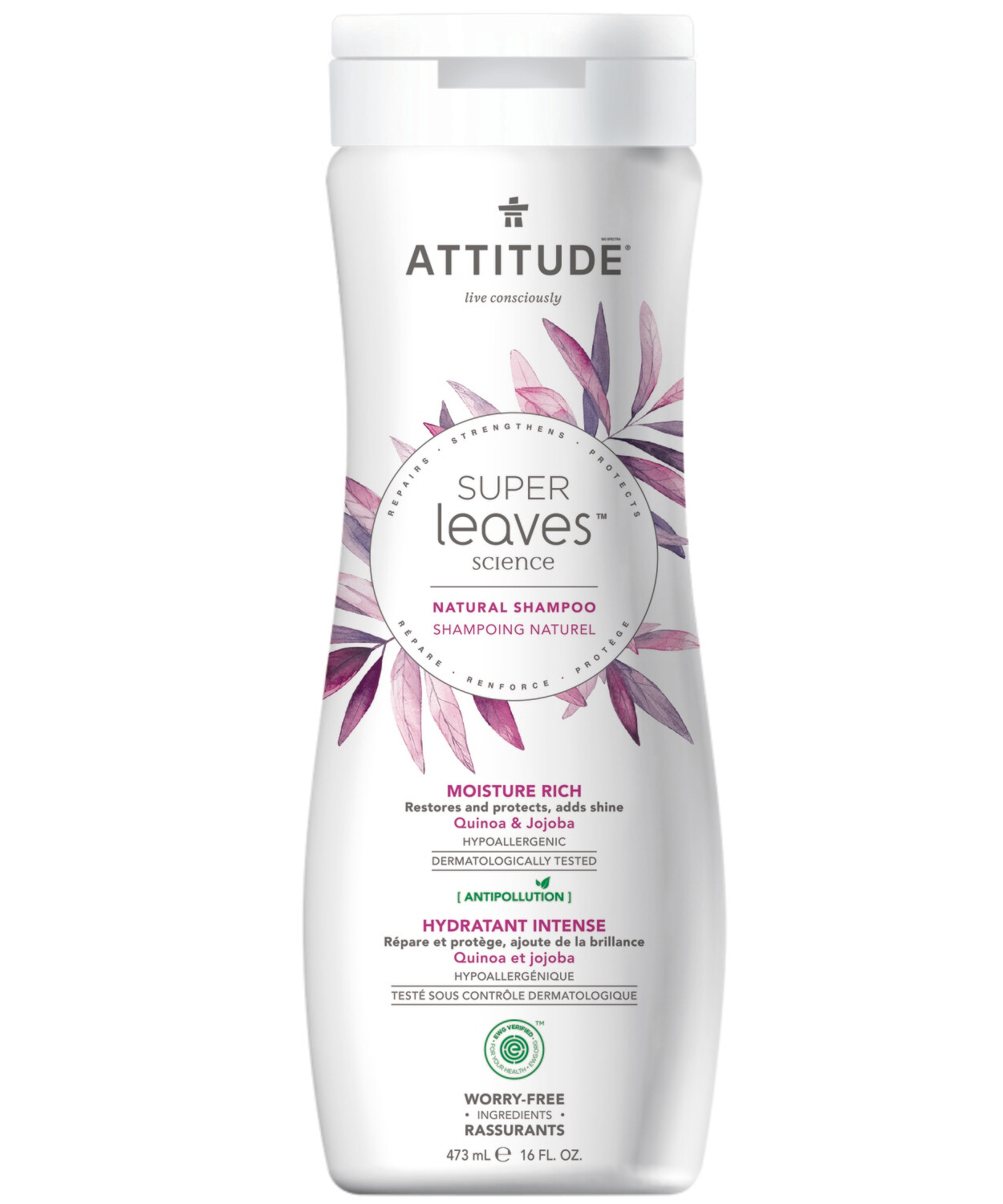 Shampoo Natural Attitude - Hidratacion Intensa 473 ml
