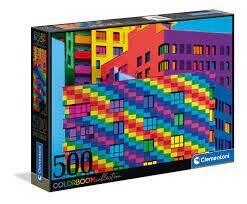 Clementoni - Rompecabezas 500 Piezas, Colorboom- Squares