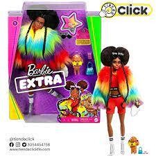 Barbie - Muñeca extra Abrigo Arcoiris
