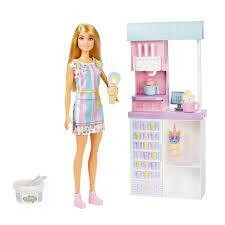 Barbie - Set Heladeria Con Muñeca