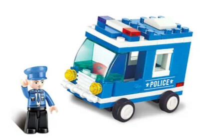 Set de Bloques - Carro Policia x 64 Piezas