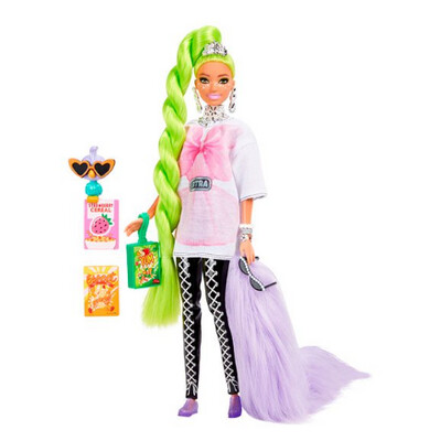 Barbie Extra Muñeca Cabello Verde Neon