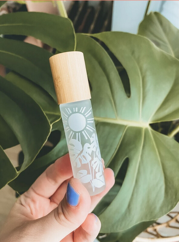 Whimsy + Wellness Plant Lady | Frosted Bamboo Roller Bottle 10ml