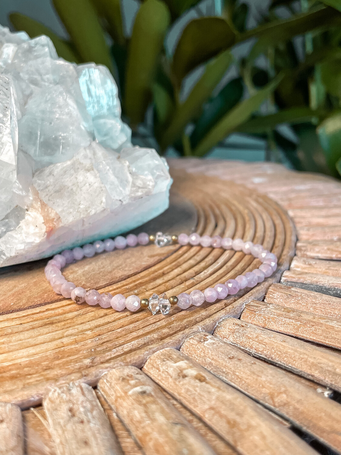 Kunzite + Herkimer Diamond Kunzite + Herkimer Diamond