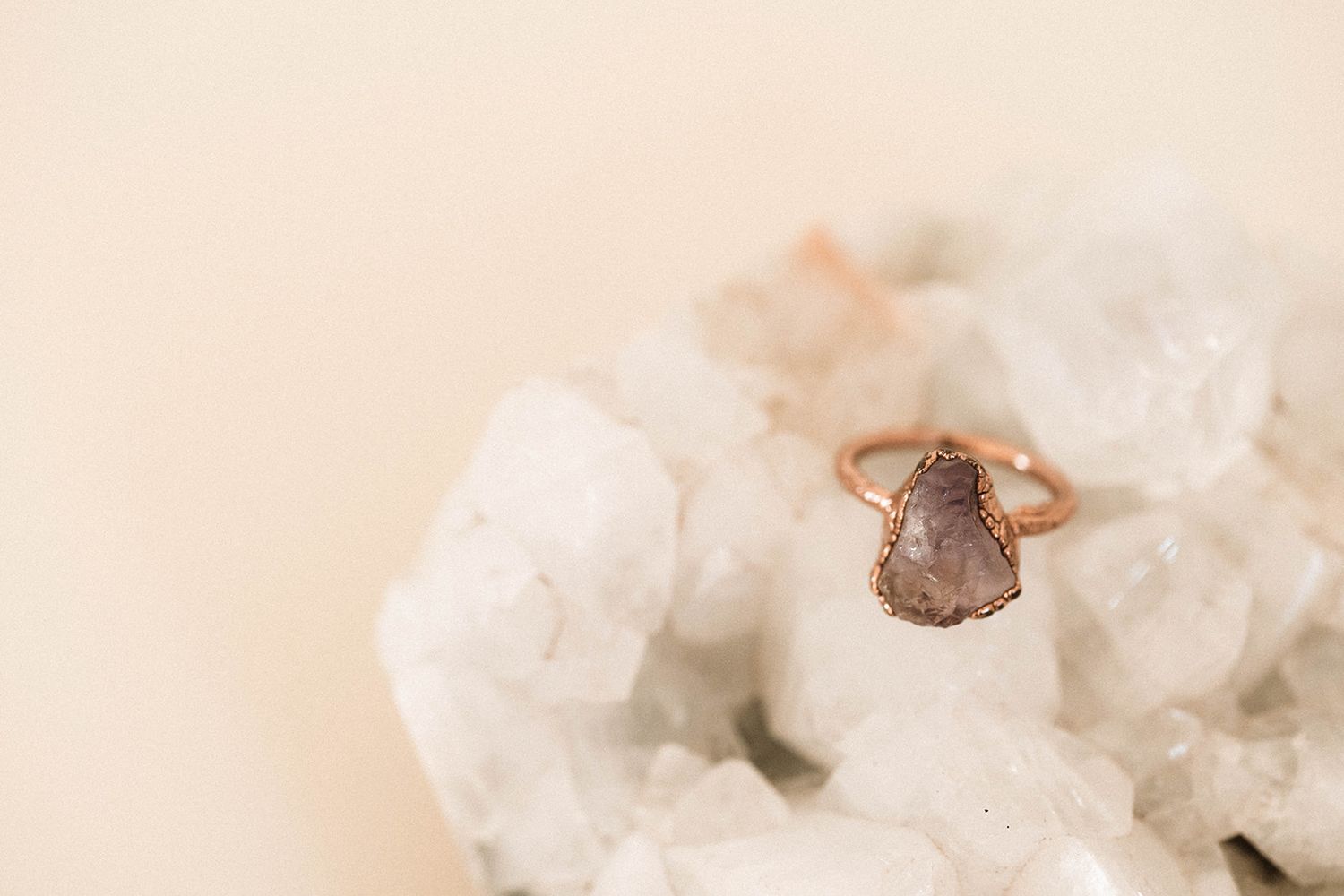 Raw Ametrine Ring