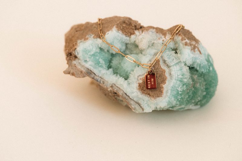 Rest In Him Necklace