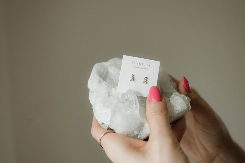Trio Stud Stack Earrings