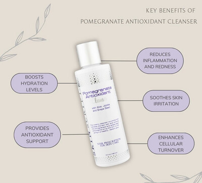 Skin Script Pomegranate Antioxidant Cleanser, 6.4oz