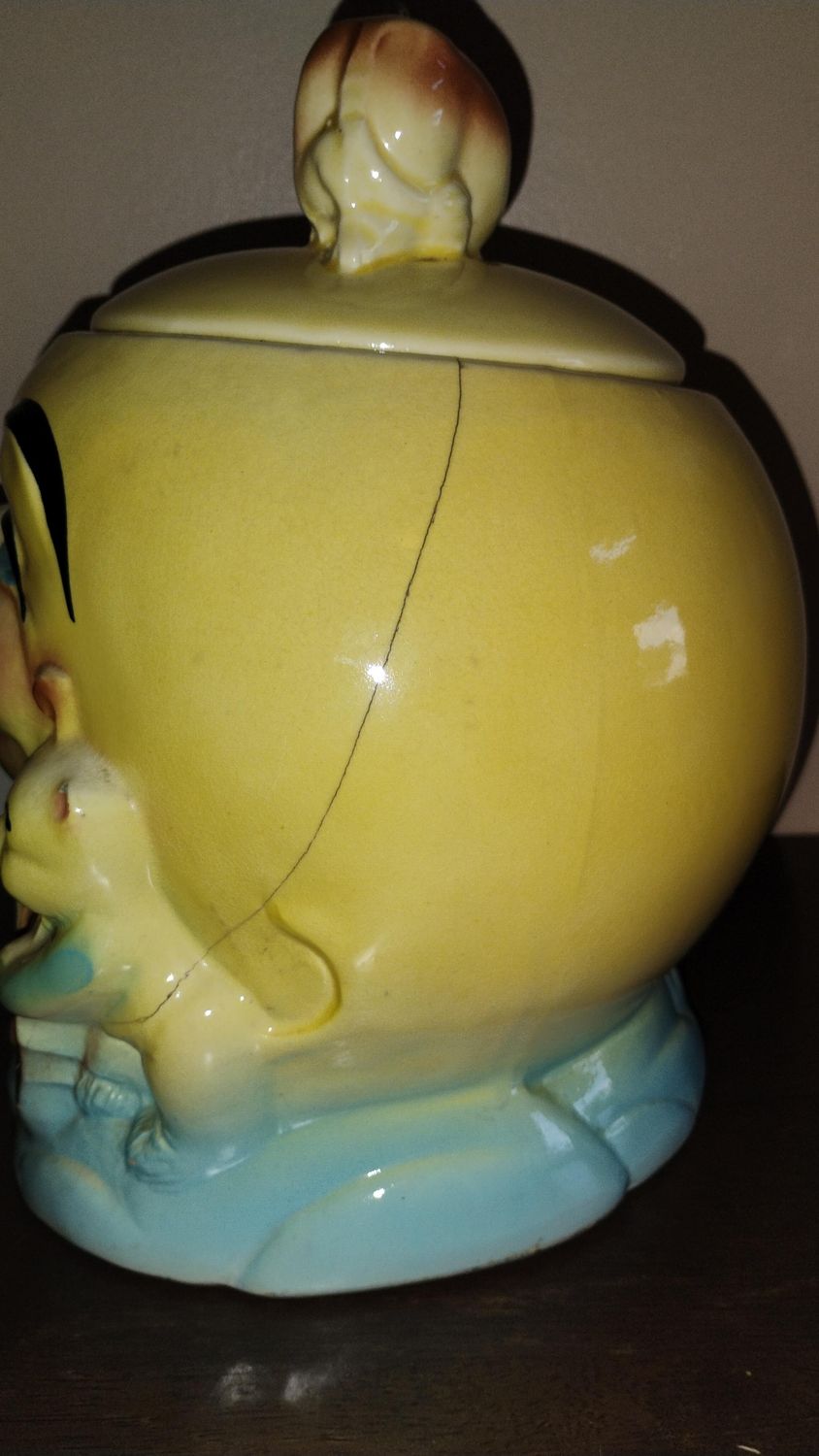 🌝 RARE Vintage &quot;Hey Diddle Diddle&quot; Moon Cookie Jar – $40 (Cincinnati area)
