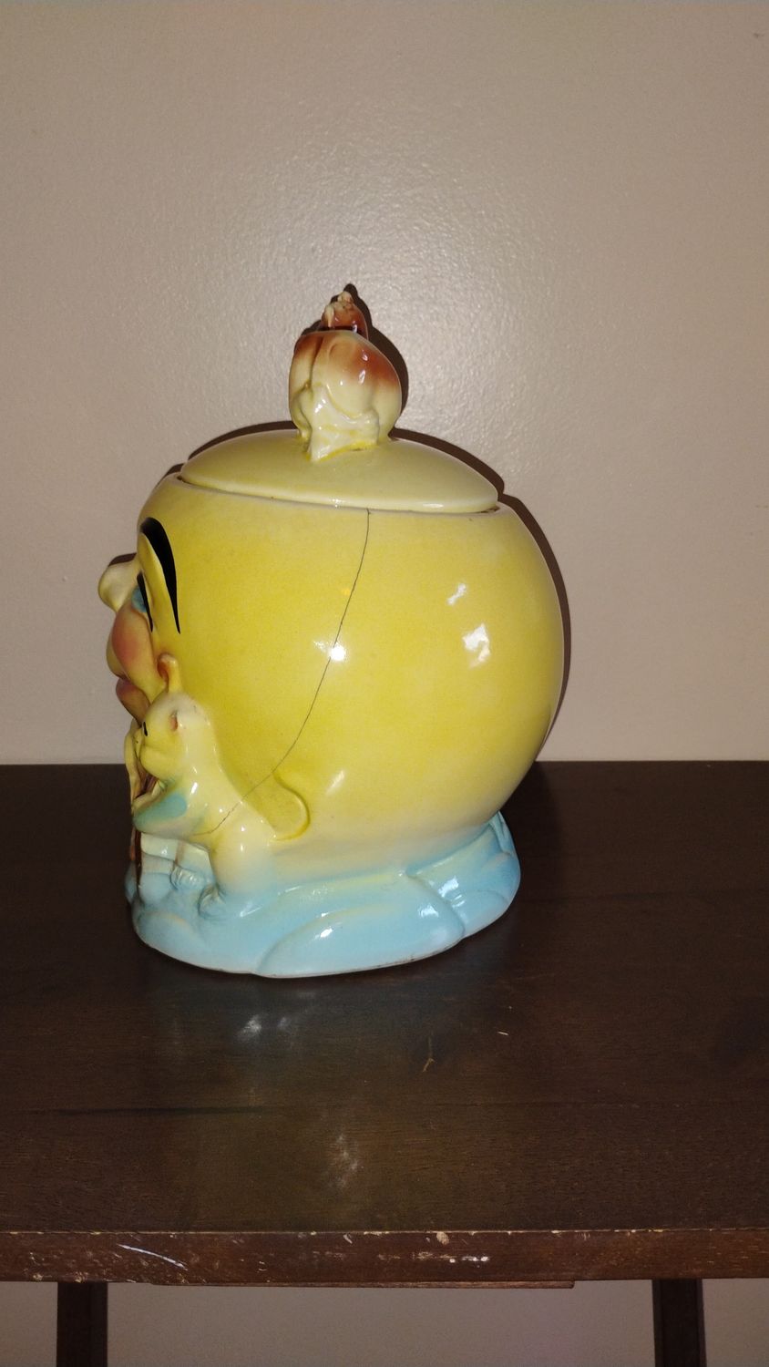 🌝 RARE Vintage &quot;Hey Diddle Diddle&quot; Moon Cookie Jar – $40 (Cincinnati area)
