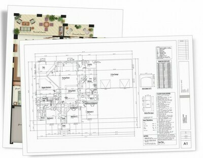 A2 Plan Printing (B&amp;W)