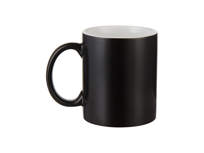 Magic Mug Printing, Mug Type:: Black Semi Gloss