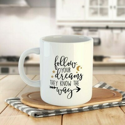 250ml White Mug Printing