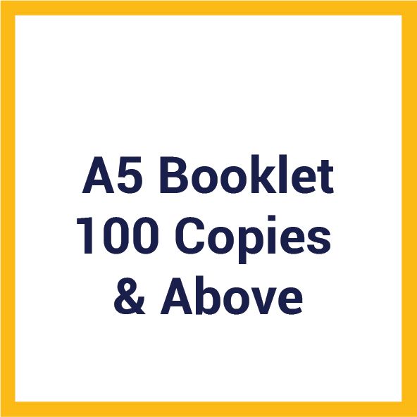 A5 Booklet (100 Copies &amp; Above)