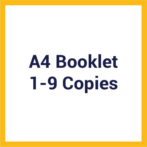 A4 Booklet (1-9 Copies)
