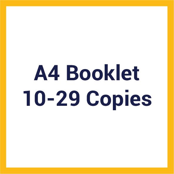A4 Booklet (10-29 Copies)