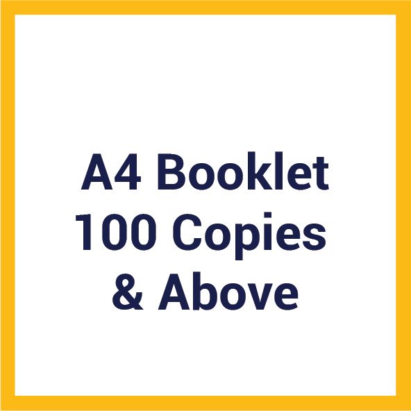 A4 Booklet (100 Copies &amp; Above)