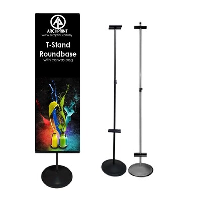 T Round Base Stand Printing