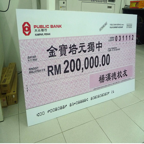 Mockup Cheque Printing