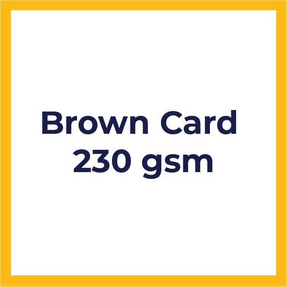 A3 Flyers Brown card 230gsm