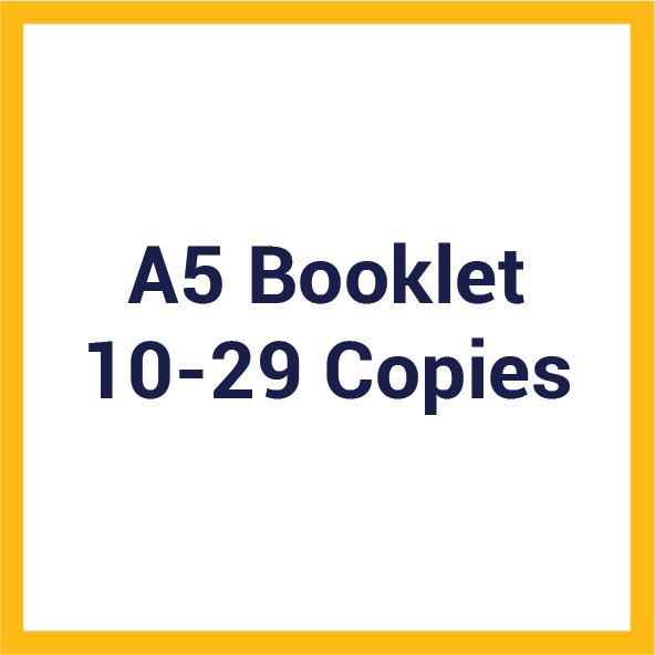 A5 Booklet (10-29 Copies)