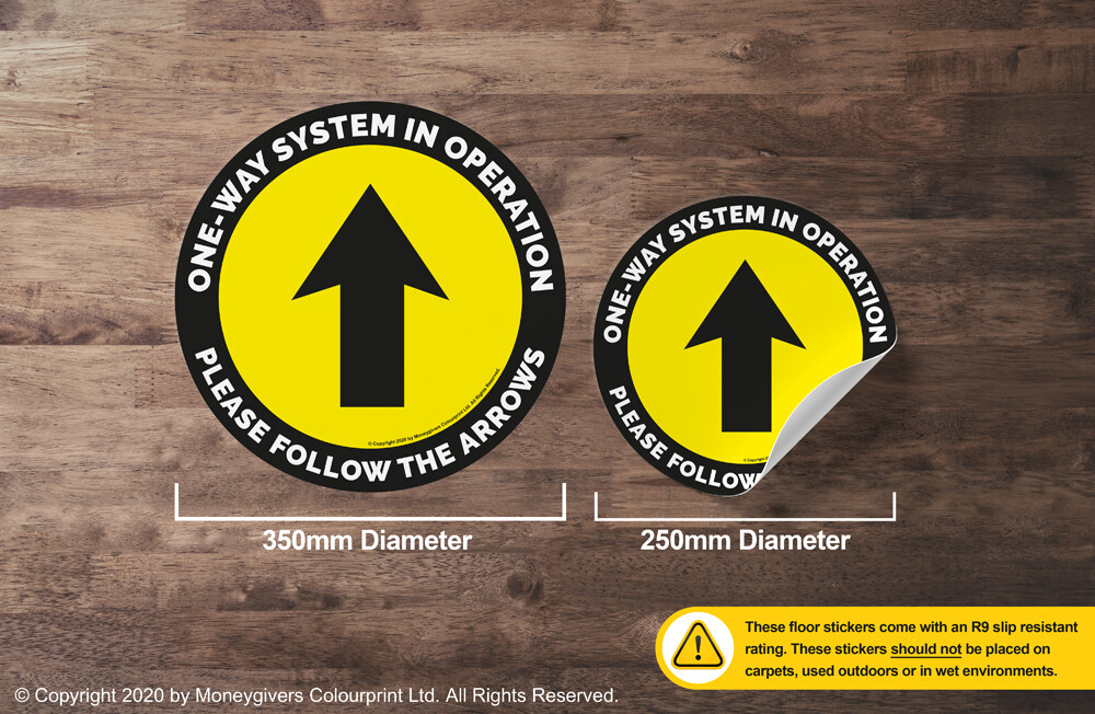 One-Way System (Floor Sticker) One-Way System (Floor Sticker)