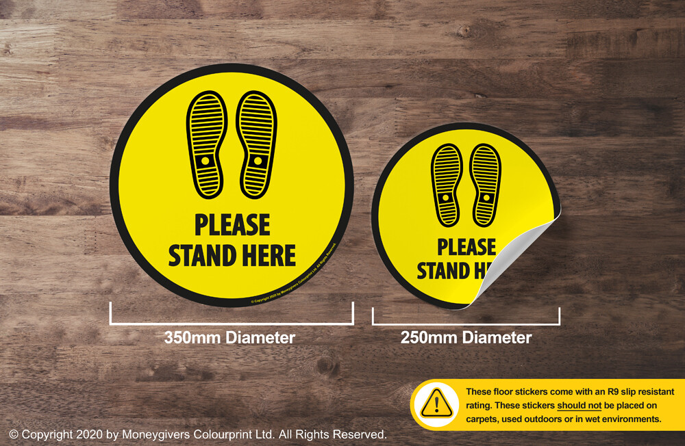 Please Stand Here (Floor Sticker) Please Stand Here (Floor Sticker)