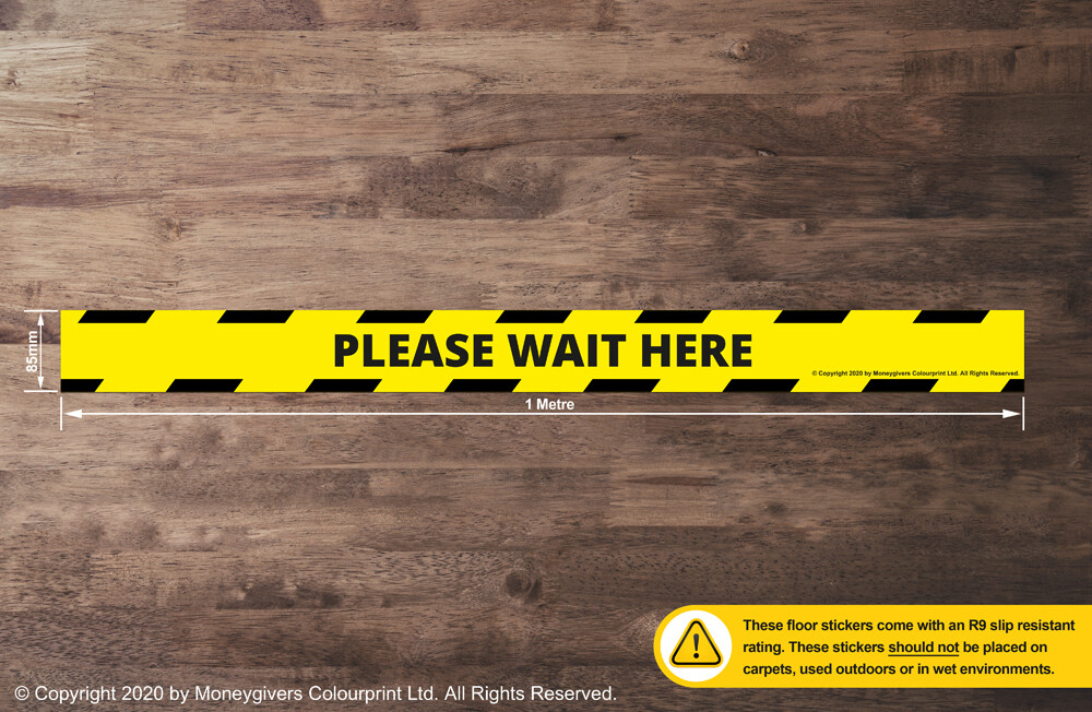 Please Wait Here (Floor Sticker) Please Wait Here (Floor Sticker)