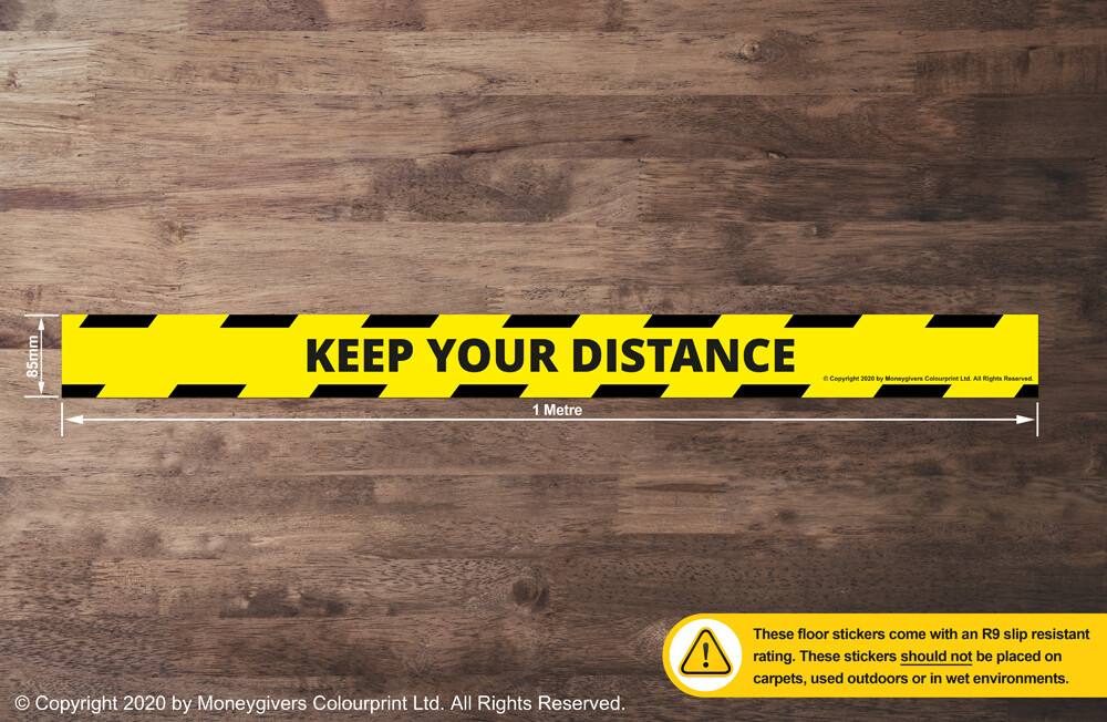 Keep Your Distance (Floor Sticker) Keep Your Distance (Floor Sticker)