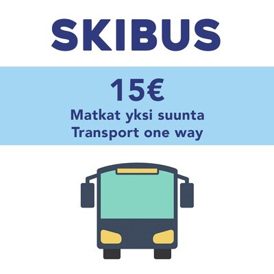 SkiBus 15€ yhdensuuntainen matka/ One way ticket