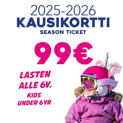 ALLE 6v. KAUSIKORTTI 2025-2026 | SEASON TICKET kids under 6yrs.