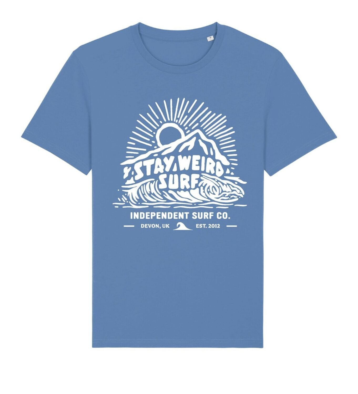 Stay Weird Surf  Logo Tee - Unisex 100% Organic Cotton