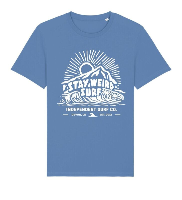 Stay Weird Surf  Logo Tee - Unisex 100% Organic Cotton