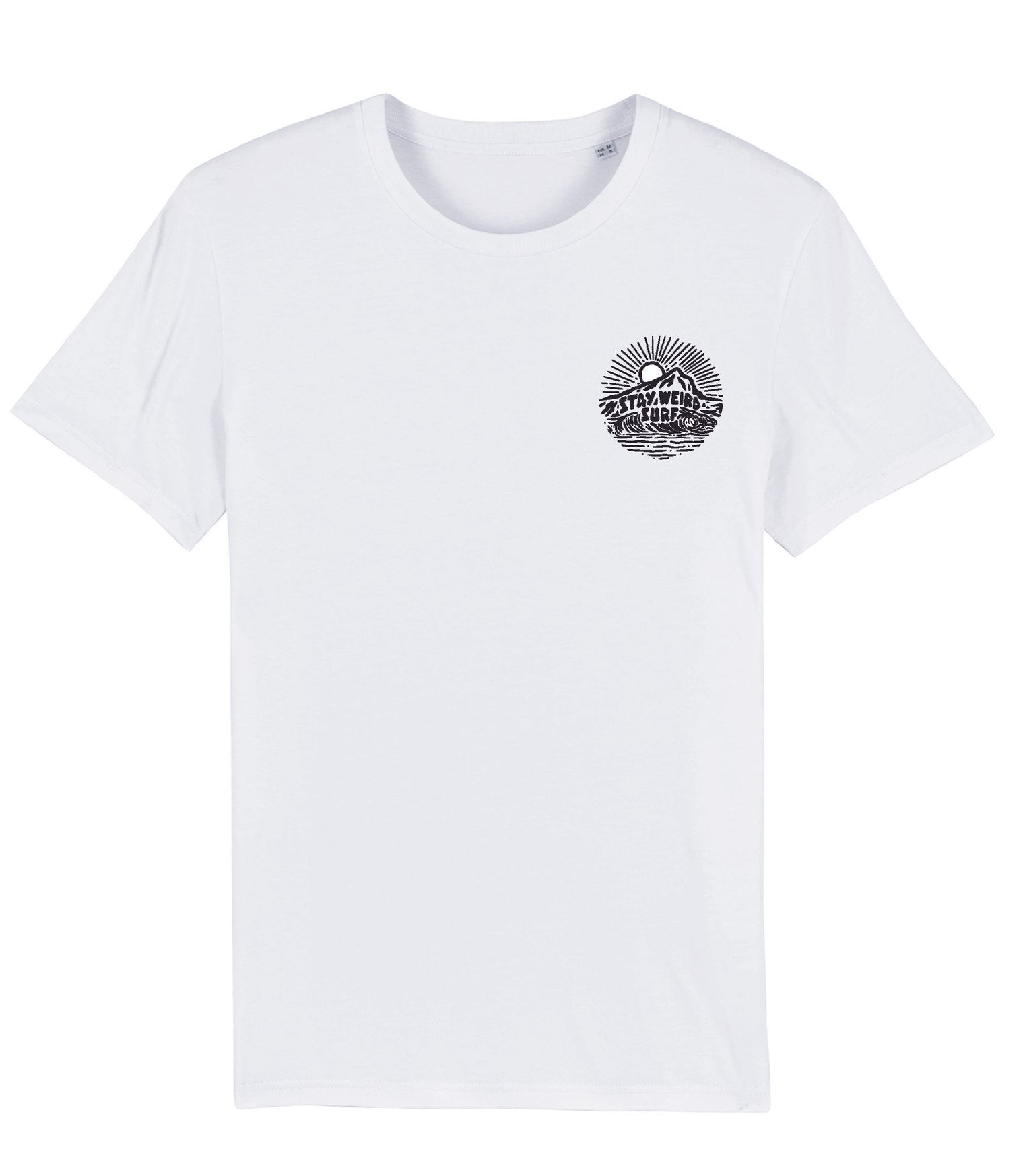 Ladies Stay Weird Surf  Tee 100% Organic  Cotton