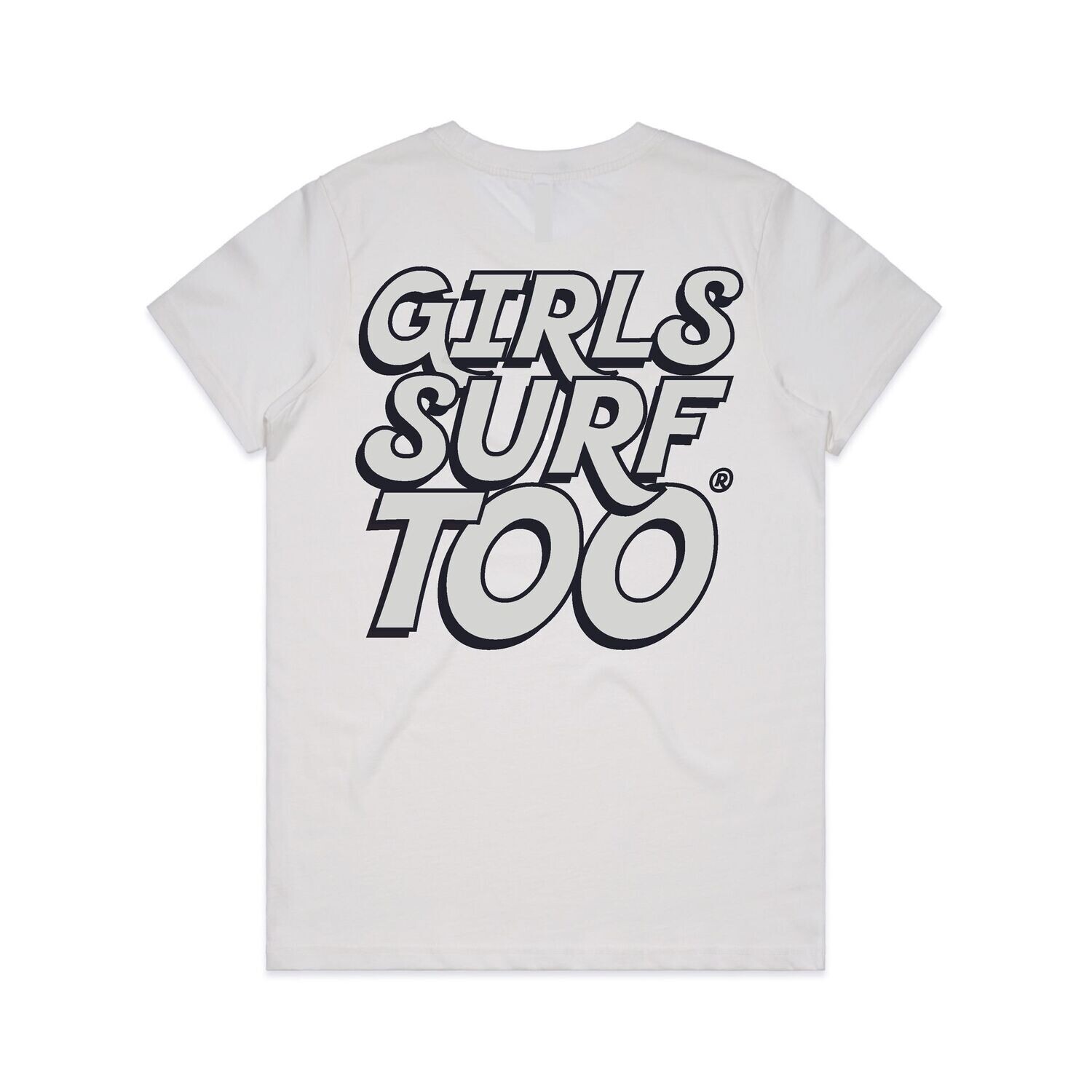 ​GIRLS SURF TOO® The Iconic Tee