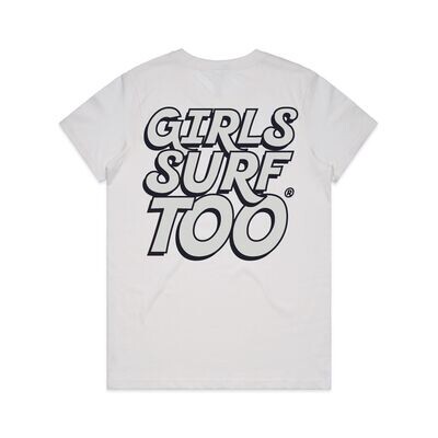 ​GIRLS SURF TOO® The Iconic Tee - Groms