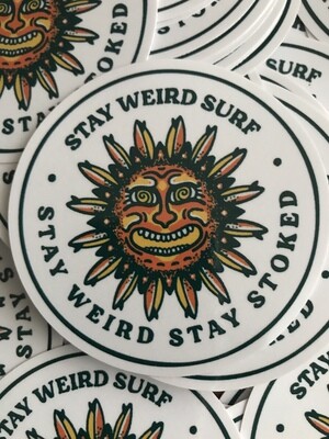 Surfboard Supernova
Stay Weird Surf Die Cut Sticker