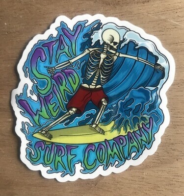 Stay Weird Surf Sticker Pack