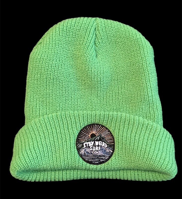 Beanie - Green, Lime, Yellow, Blue
